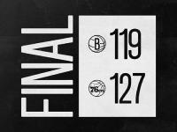 NBA季前赛：篮网119-127不敌76人,乌布雷21分,哈里斯18+9